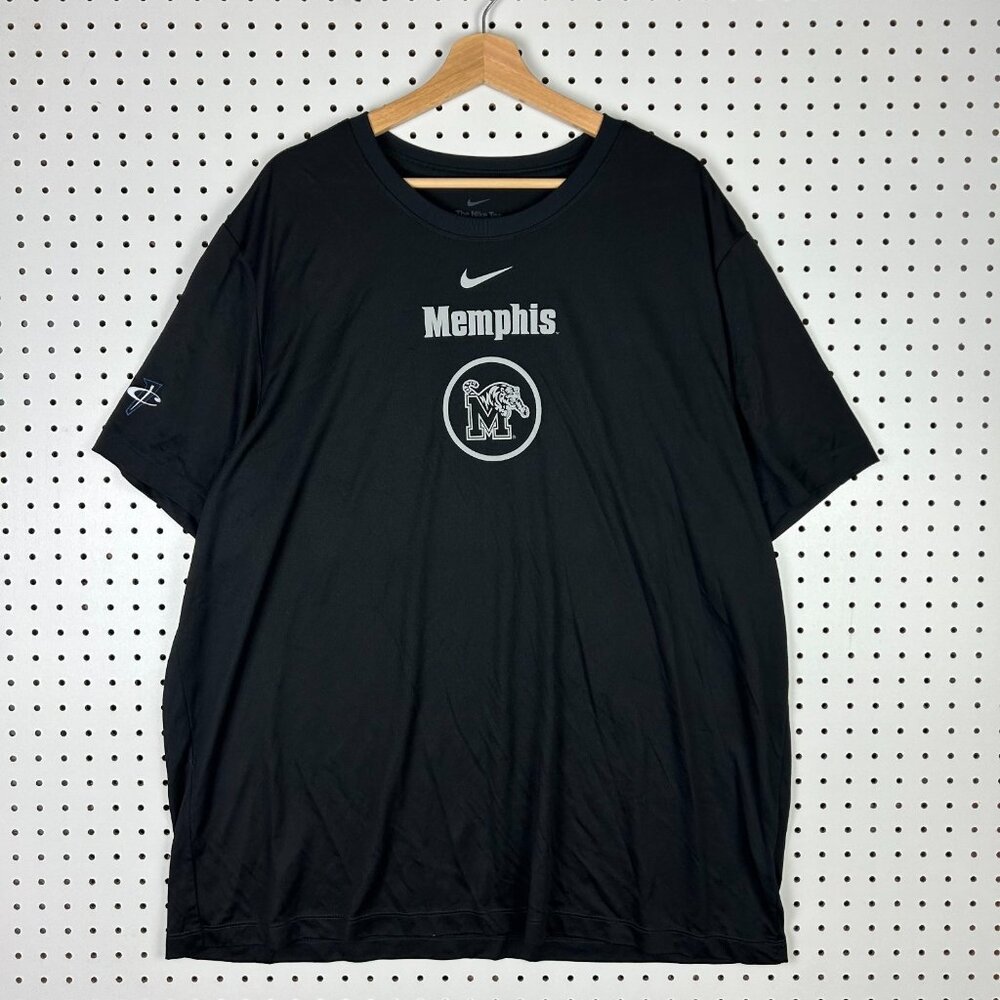 Nike 1 Cent Memphis Tigers Shirt 2XL Black Basketball Team Issued Penny‎ Dri Fit